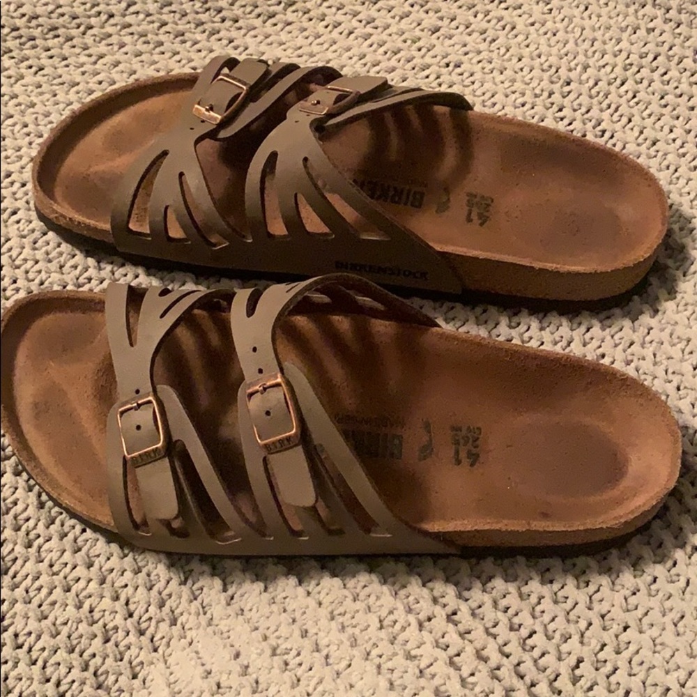 Brown Two-Strap Birkenstock’s